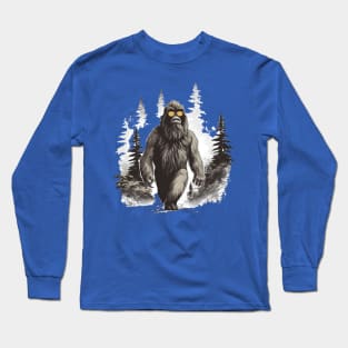 Dope Sasquatch in Nature Long Sleeve T-Shirt